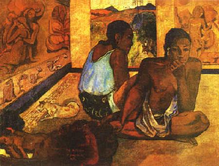 Paul Gauguin  Daydreaming oil painting picture